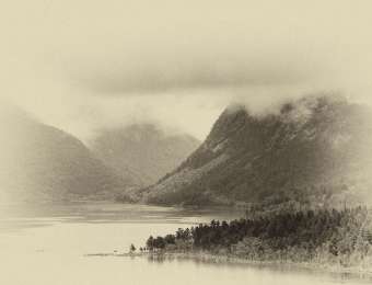 Landscape in sepia